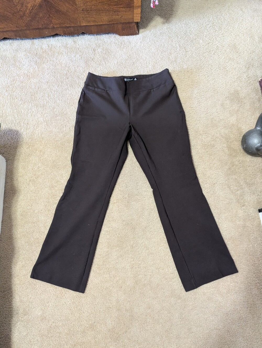 New York & Company Dark Brown (Almost Black) Bootcut Pants XL